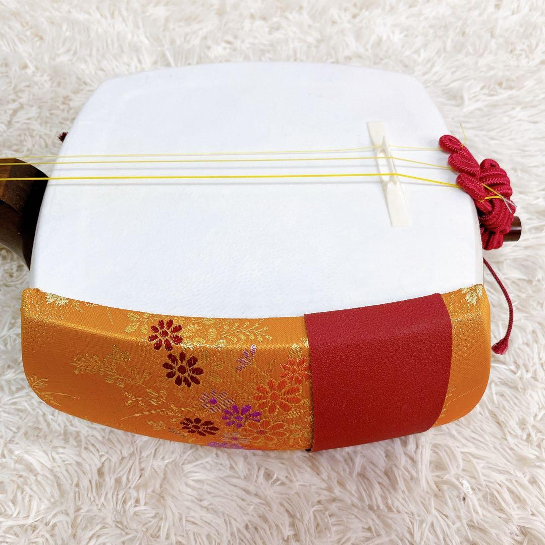 三味線本体 太棹 【ハードケース付き 付属品多数】