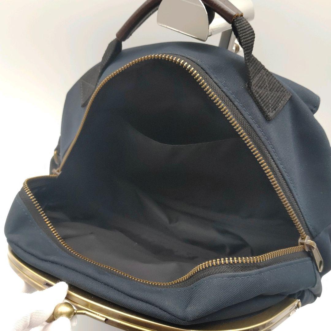 AYANOKOJI　アヤノコウジ　がま口ボディバッグ　ネイビー