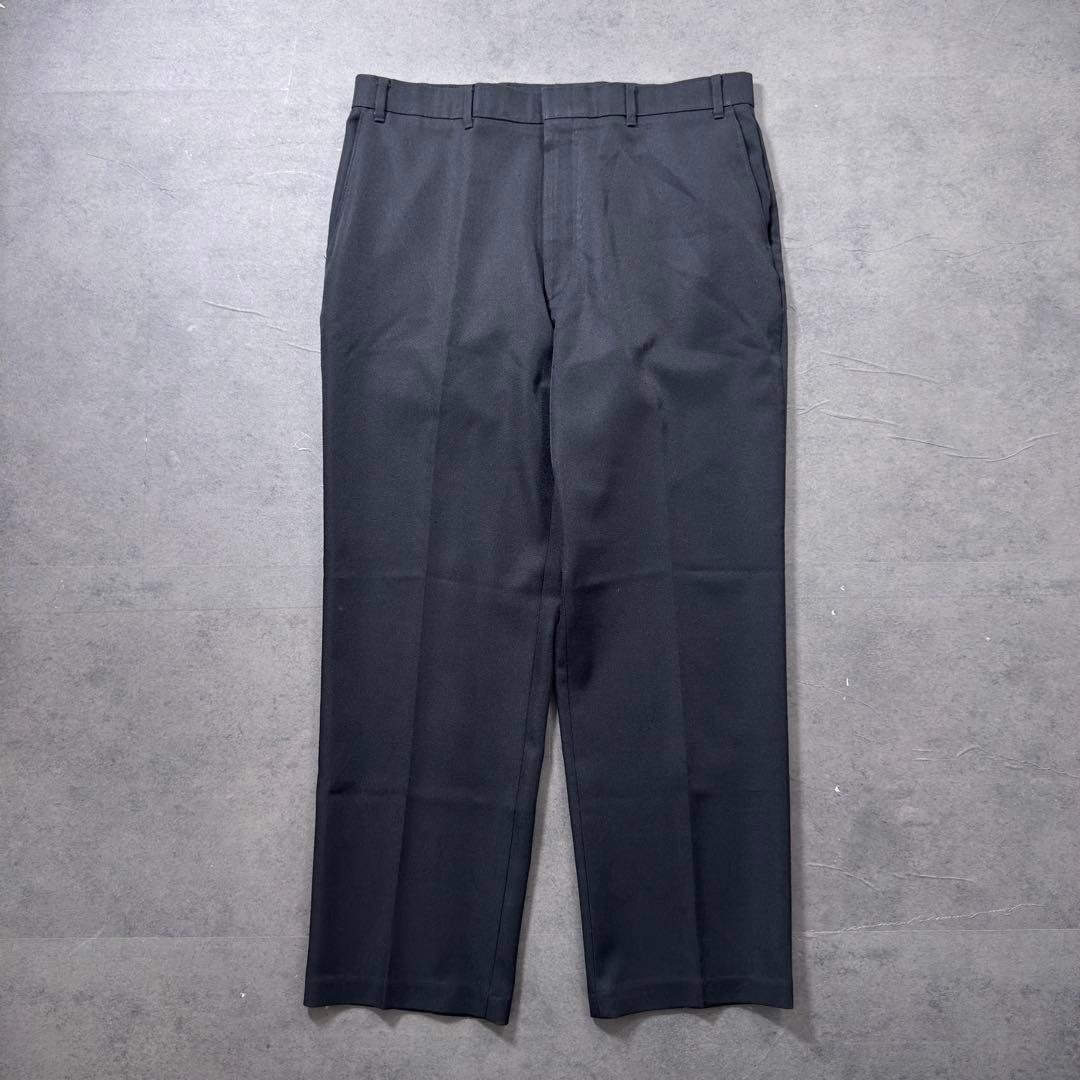 90s USA製Levi's アクションスラックス ブラック黒W38L30 古着