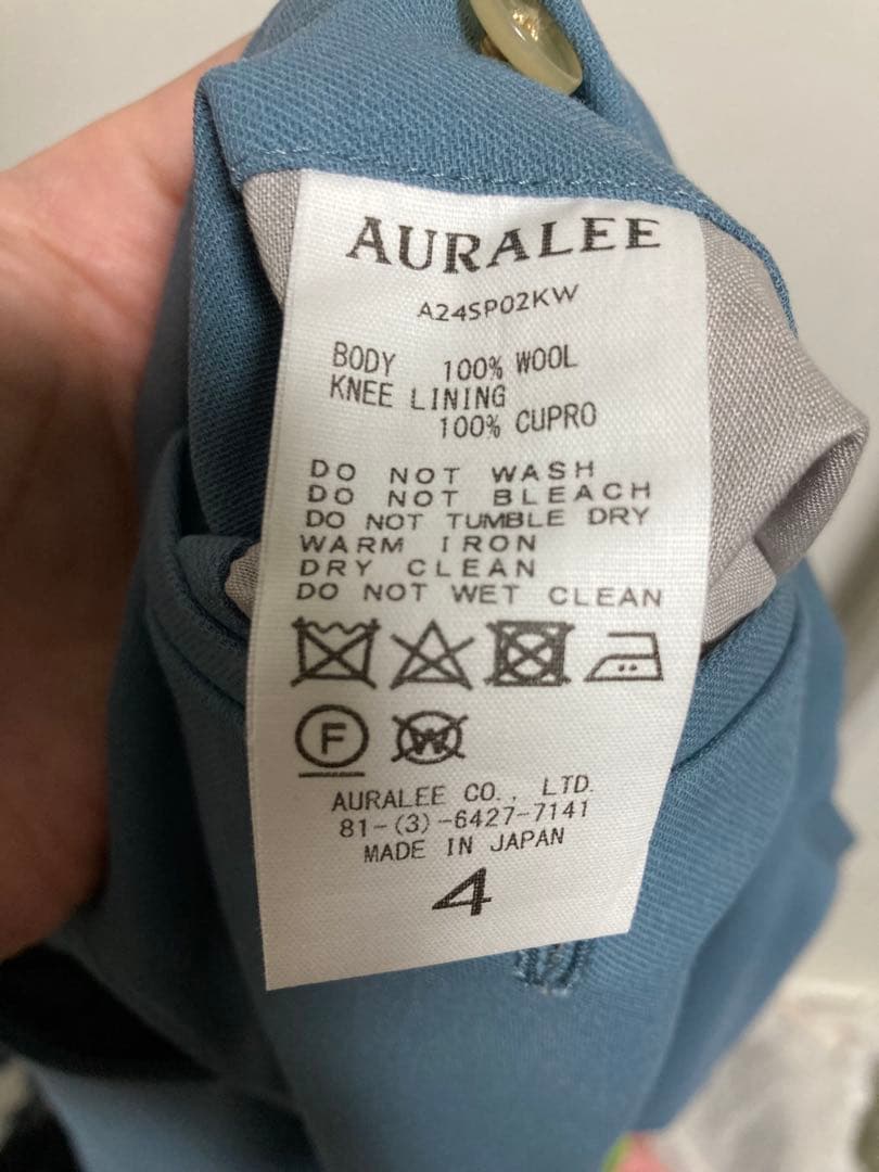 パンツ AURALEE HARD TWIST WOOL DOBBY SLACKS 4