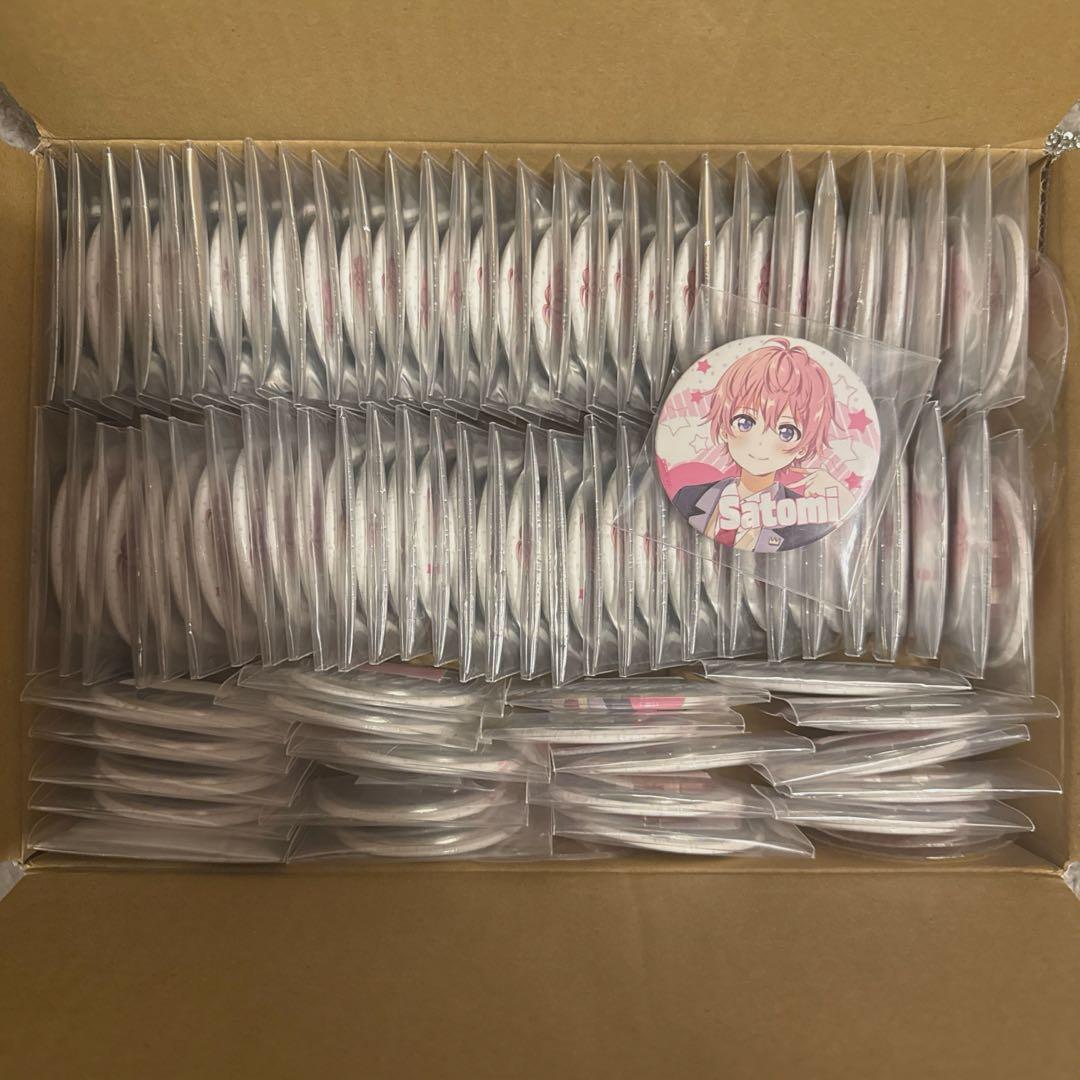 さとみくん 缶バッチ まとめ売り 80個 制服等身