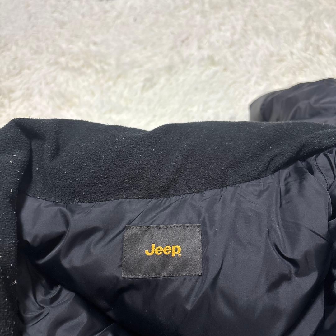 Jeep ジープ ダウンジャケット ブラック ロゴ刺繍 2723