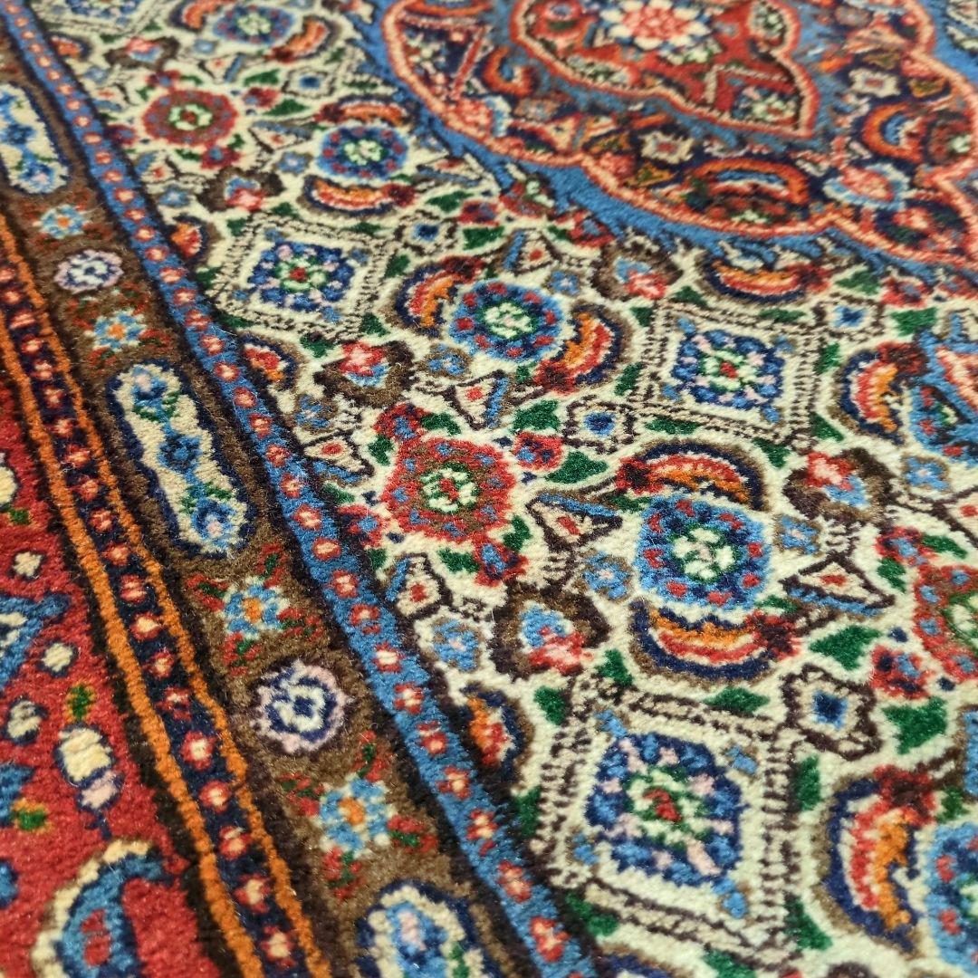 ヴィンテージラグ　ペルシャ絨毯　ムード　 手織り絨毯　ウール　コットン