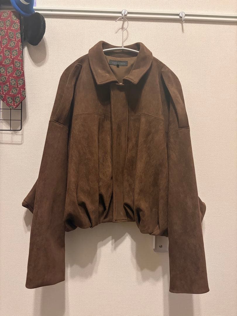 ZARA スエード調 ボンバージャケット