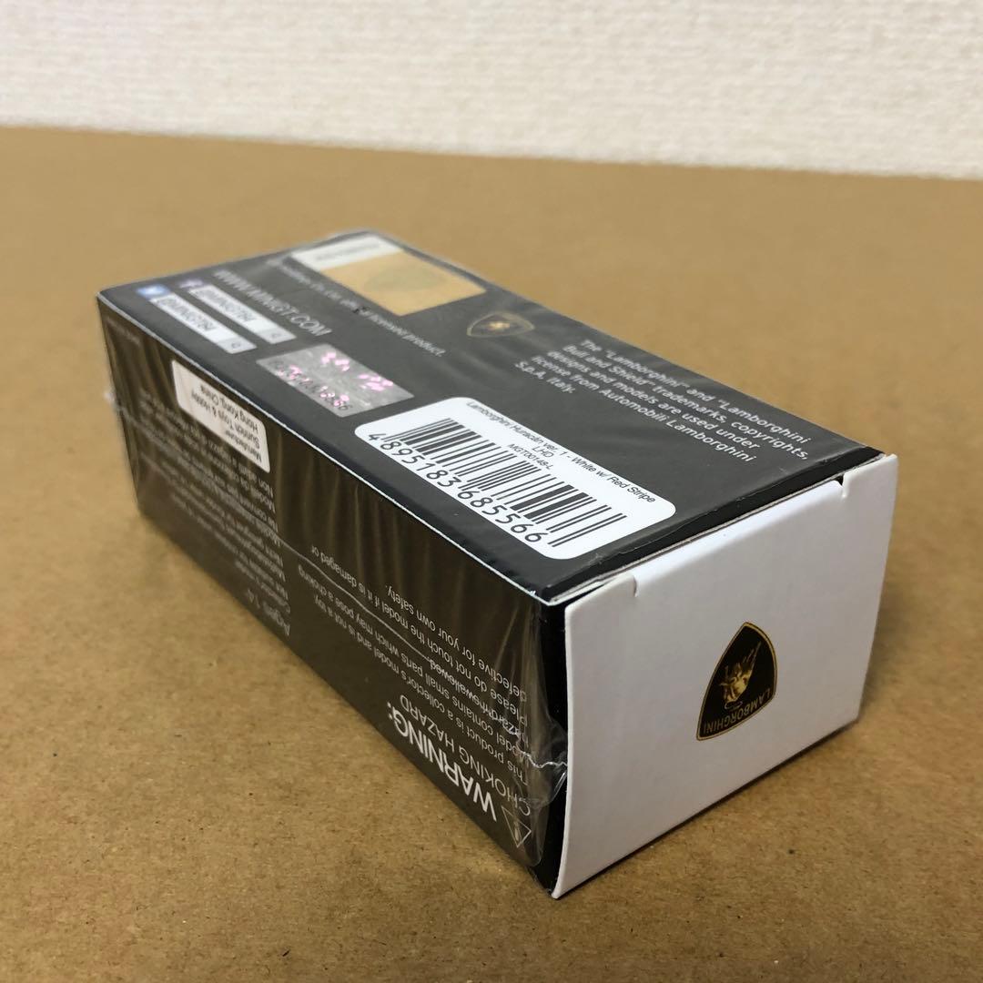 ミニGT　LBWK　ランボルギーニ ウラカン　ホワイト / レッド ストライプ