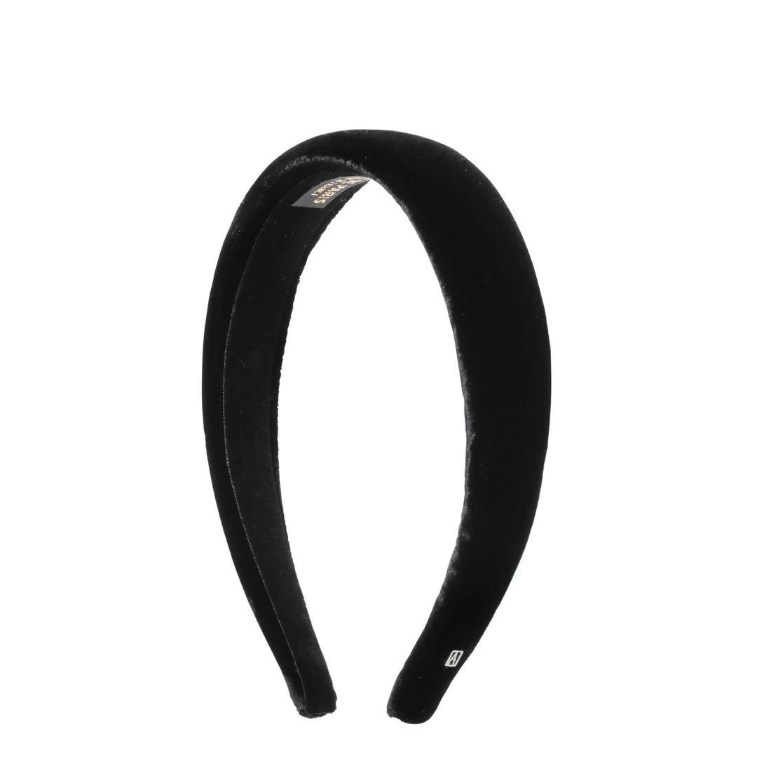 アレクサンドルドゥパリ☆ ベロアカチューシャ　2.5 cm／ブラック／2.6万円