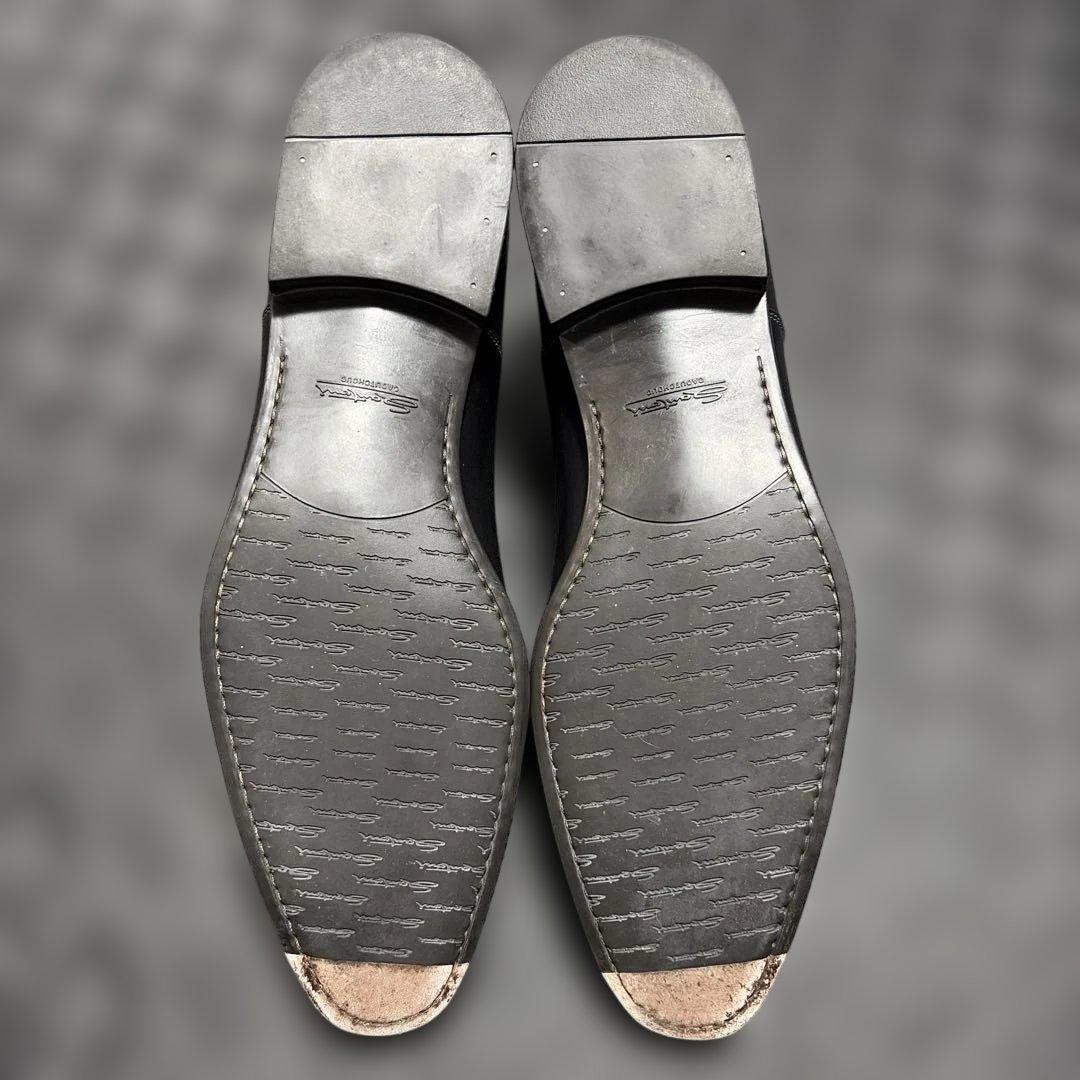 サントーニ　黒レザー ドレスシューズ ビジネスシューズ