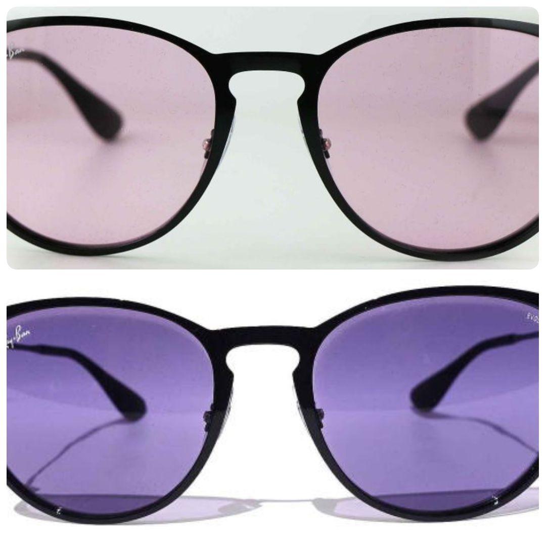 美品 付属品完備 レイバン RB3539 002/Q3 調光レンズ 黒