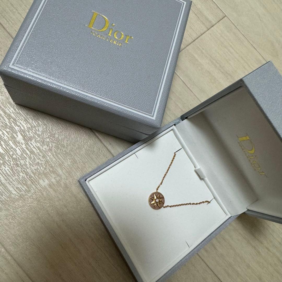 美品☆正規品　Dior ディオール　Rose des Vents ネックレス
