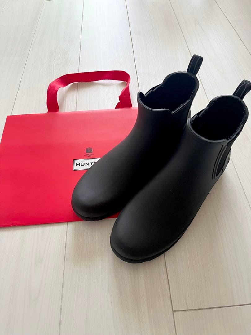 二回使用のみ　Hunter レインシューズ