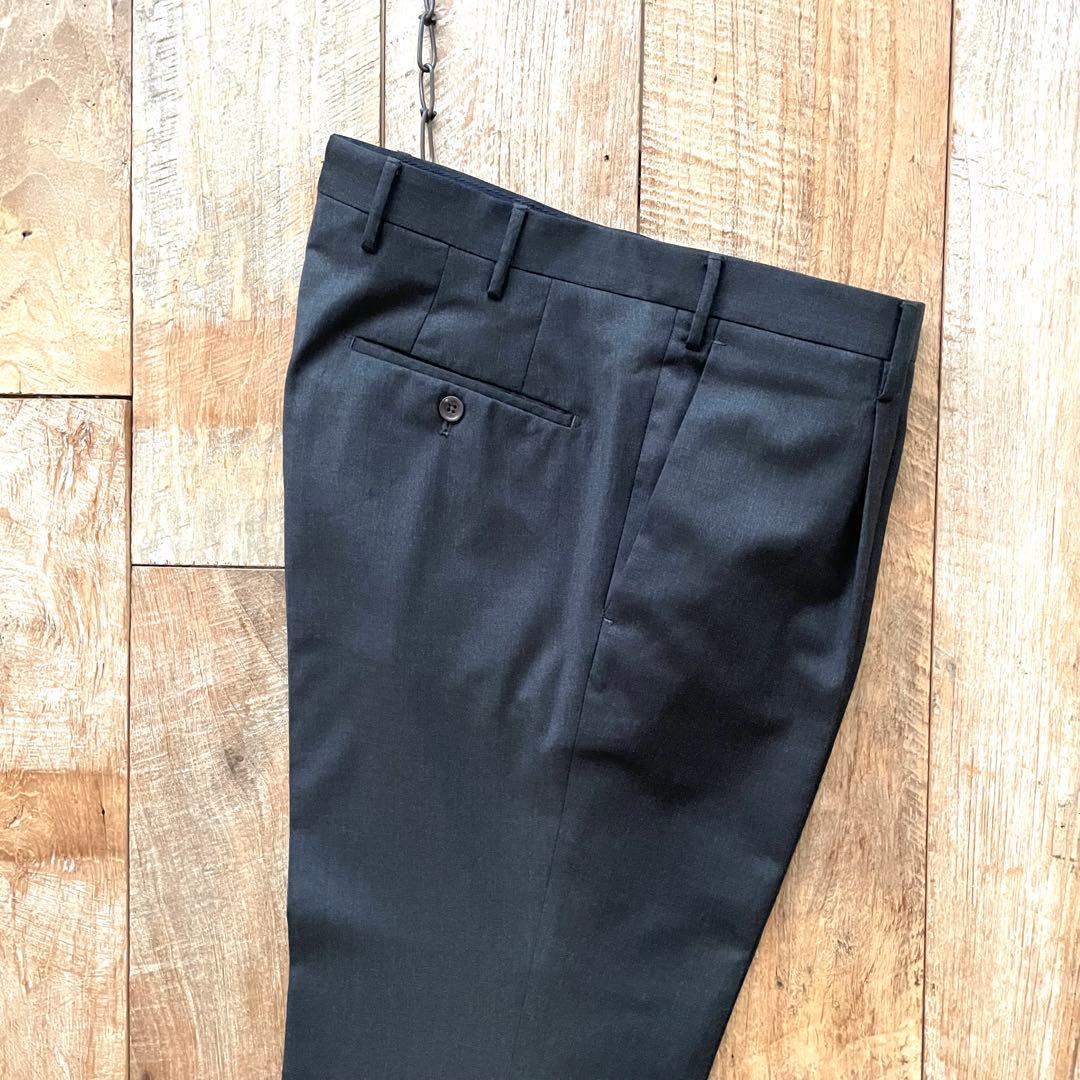 【極美品】INCOTEX SUPER100'S ウール スラックス パンツ 48
