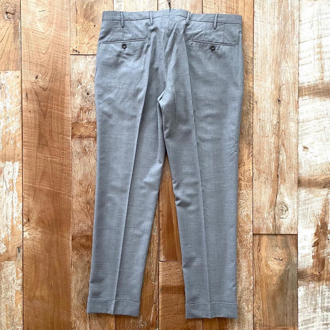 【極美品】INCOTEX SUPER100'S ウール スラックス パンツ 52