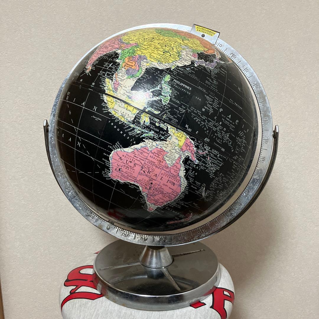 【ビンテージ】ブラックオーシャン地球儀 アメリカ買付品60年代70年代