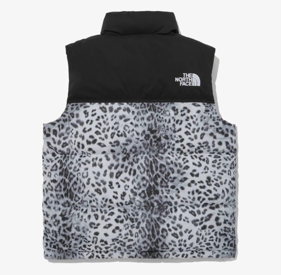 ノースフェイス ダウンベスト ノベルティーヌプシベスト 海外限定カラー　ヒョウ柄