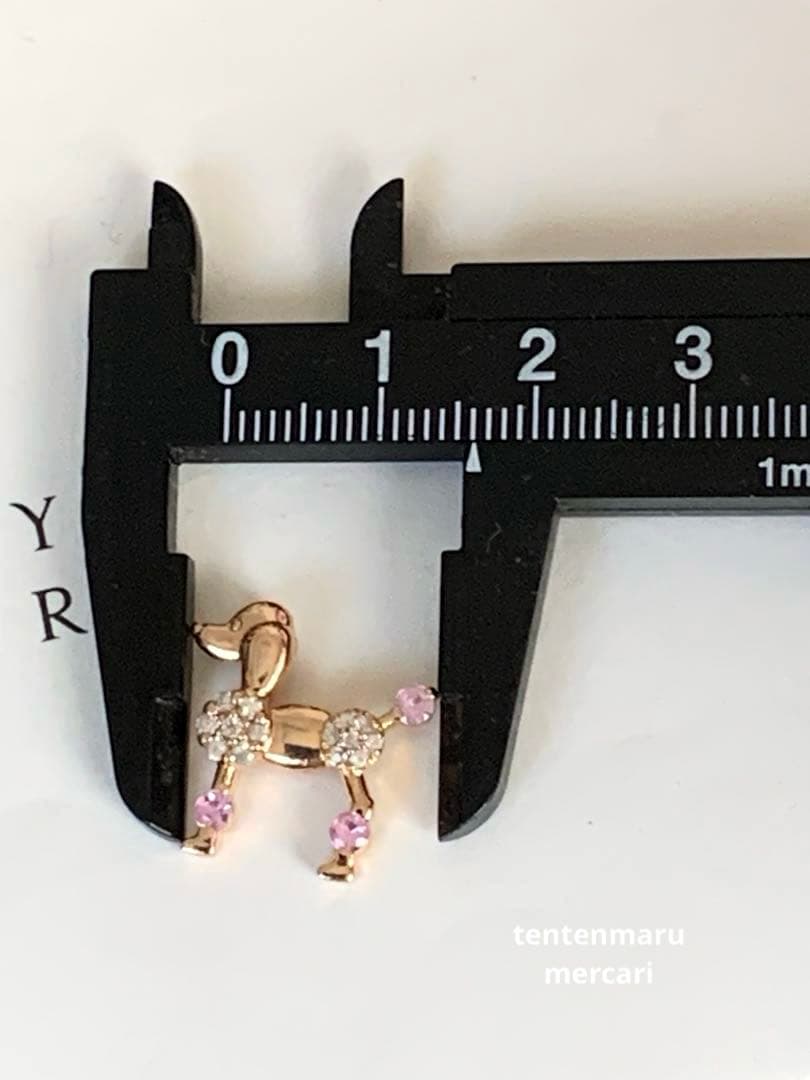 K10 ☆プードルモチーフペンダントトップ ☆ ピンクゴールド