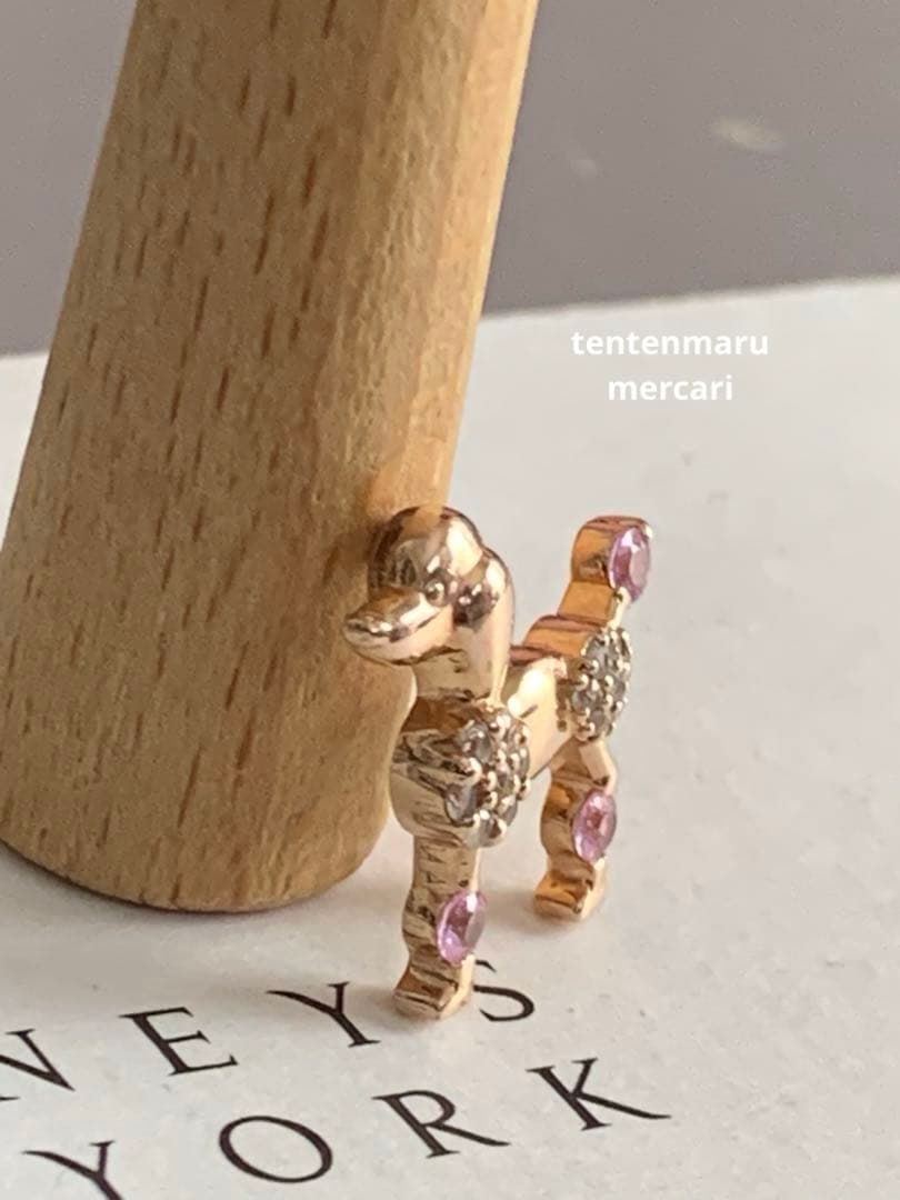 K10 ☆プードルモチーフペンダントトップ ☆ ピンクゴールド