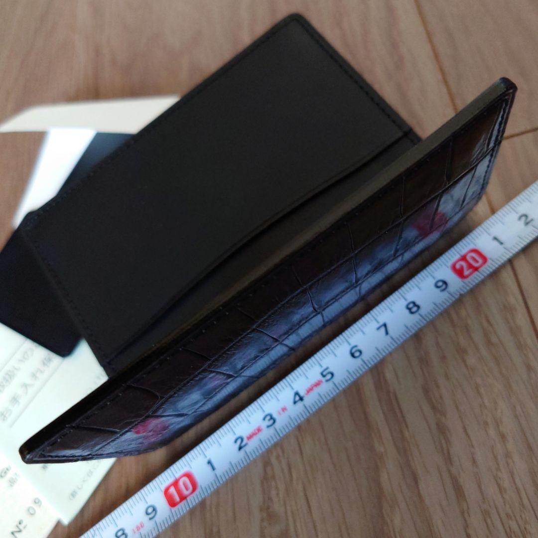 GANZO　epoi　ガンゾ　エポイ　クロコダイル　本革　カードケース　名刺入れ