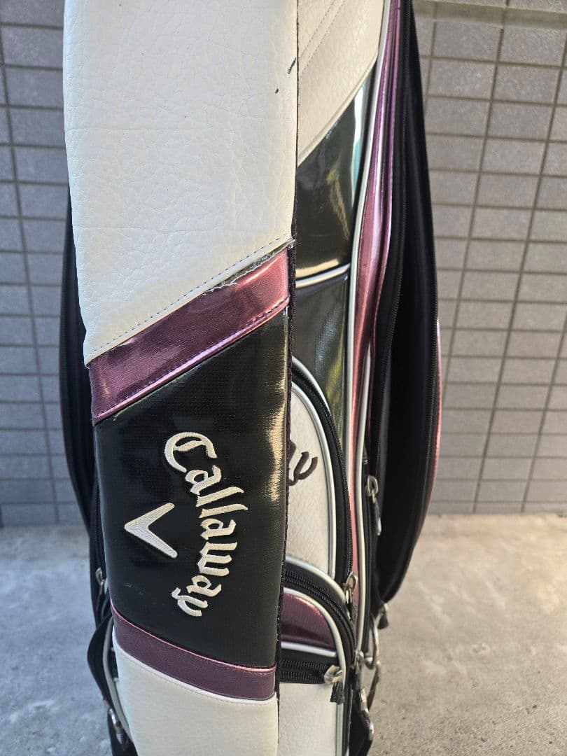 Callaway キャディバッグ ホワイト・ブラック・パープル