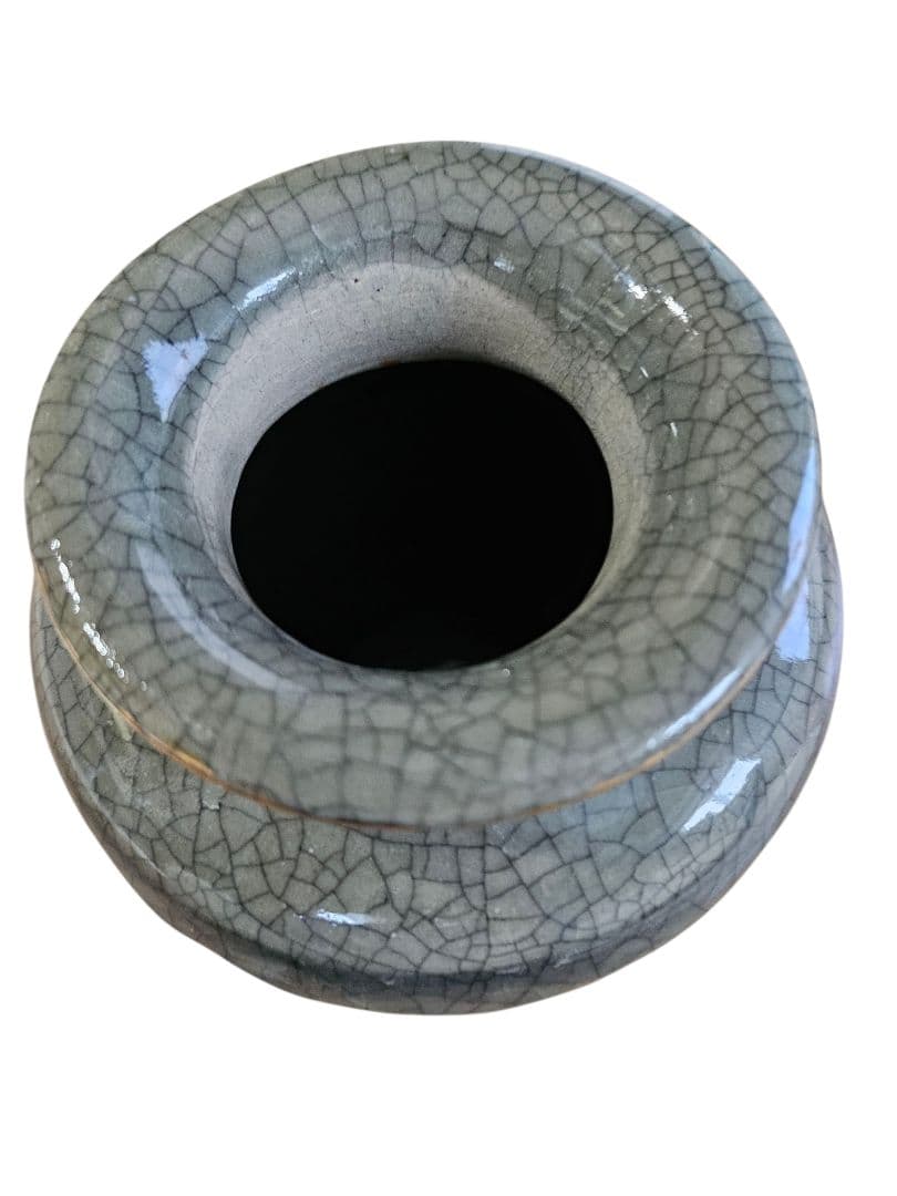 相馬焼 花瓶 花器 壺 陶芸 金彩 馬 双馬 高さ約28.5cm 骨董