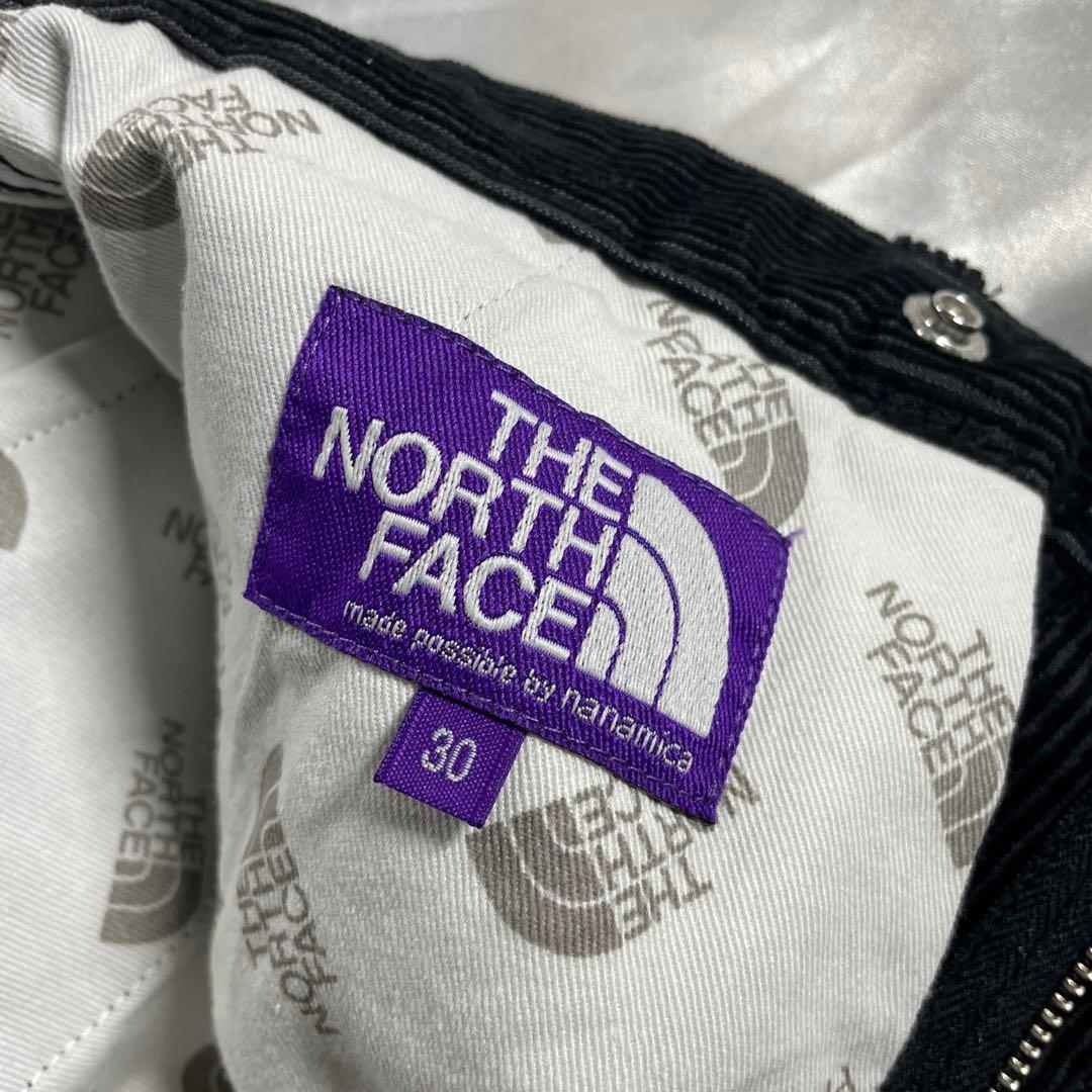 美品　ノースフェイスパープルレーベル　ナナミカ　ワイドパンツ　コーデュロイ　黒