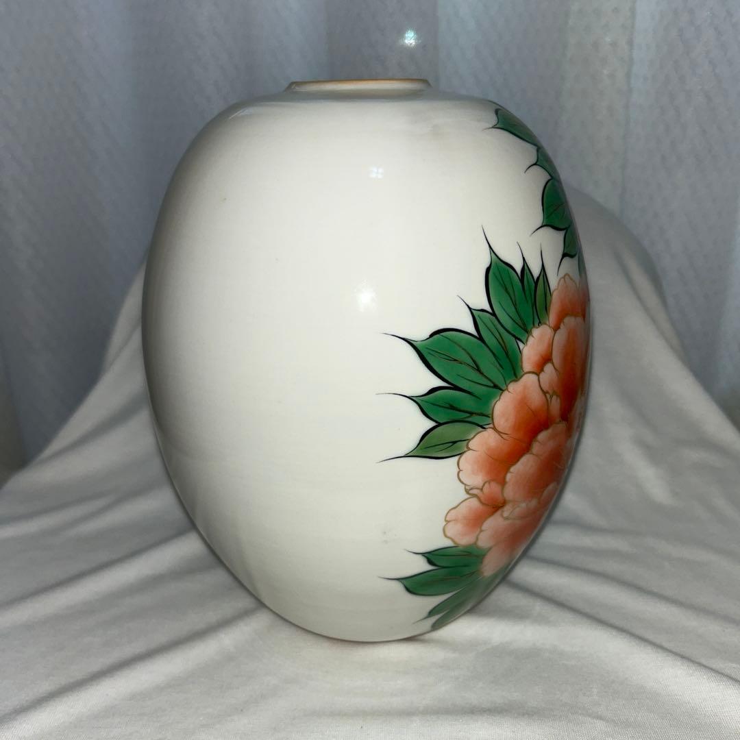 ★ haru★陶葊　花瓶　牡丹　陶あん