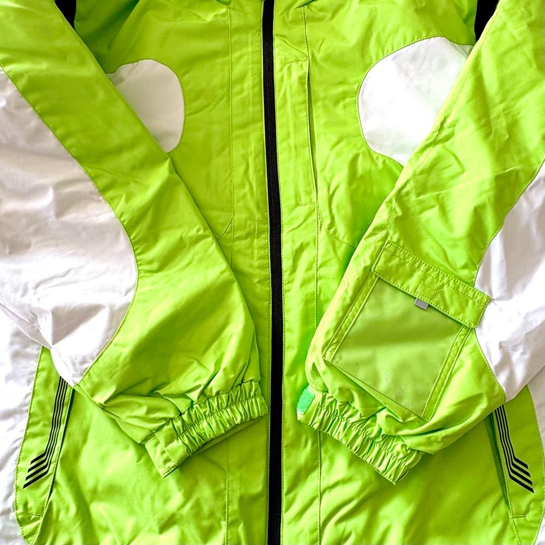 150 デサント　ヒートナビ　スキー　上下　グリーン　ブラック　スノーウェア