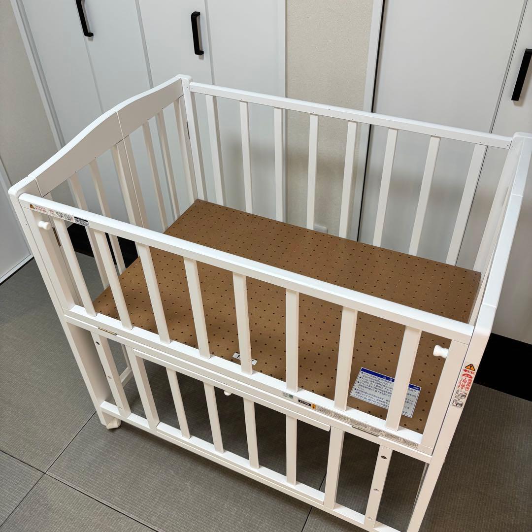 送料込み！KATOJI ベビーミニベッド ホワイト　折りたたみ　 たのメル便