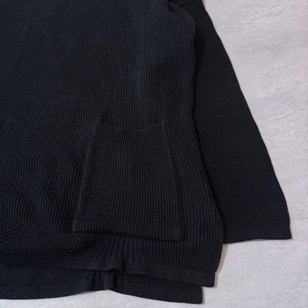 YASHIKI ヤシキ ポケット付き ニット 長袖 ブラック系 1サイズ