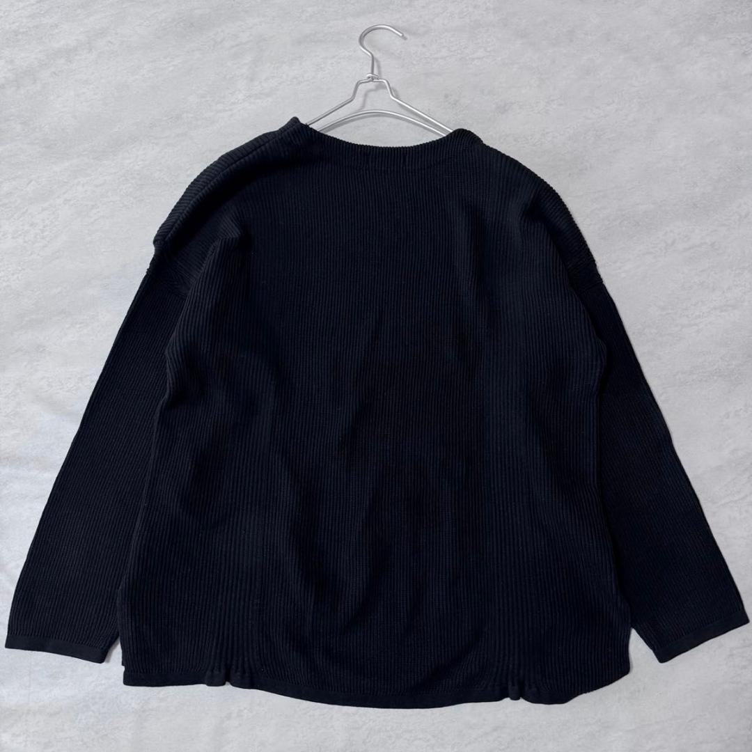 YASHIKI ヤシキ ポケット付き ニット 長袖 ブラック系 1サイズ