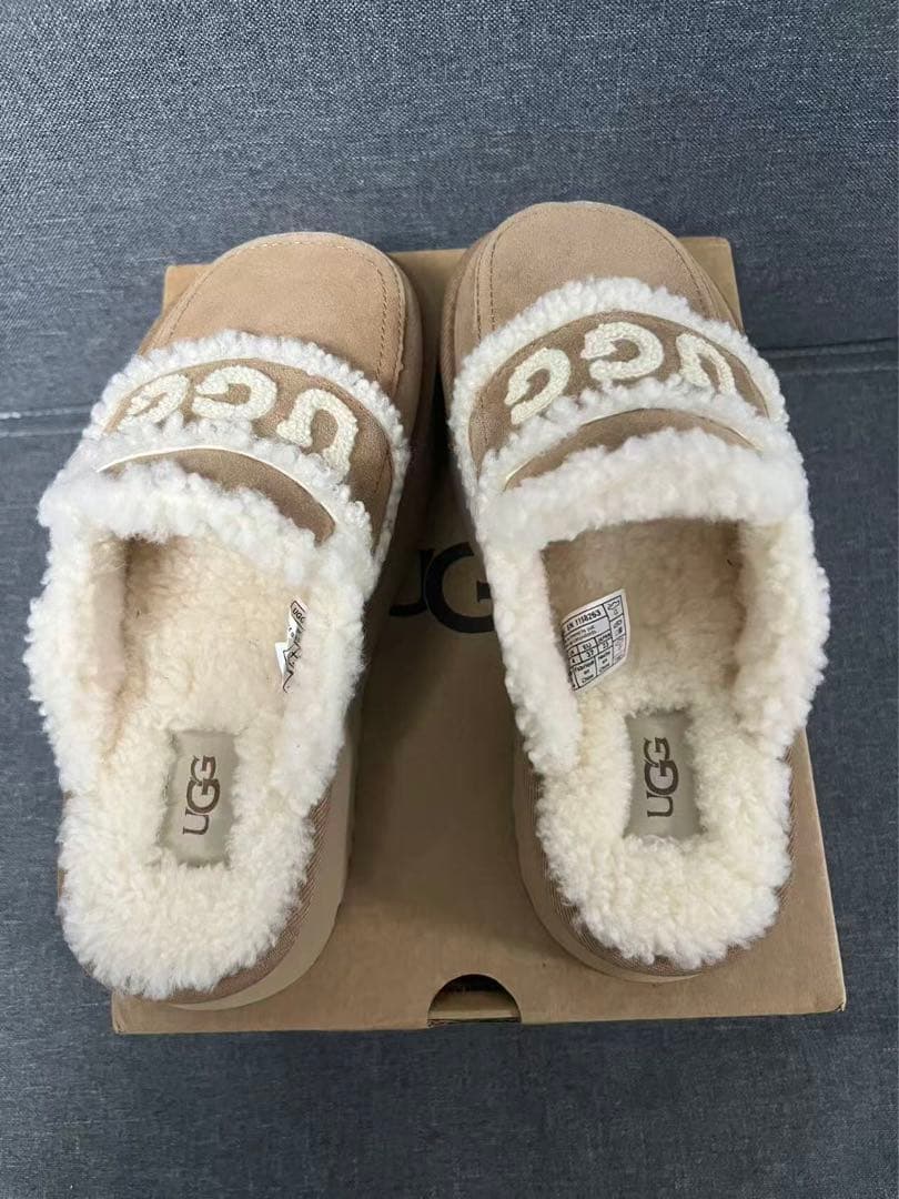 UGG ムートンブーツ 39 サイズ ベージュ 厚底 24.5cm