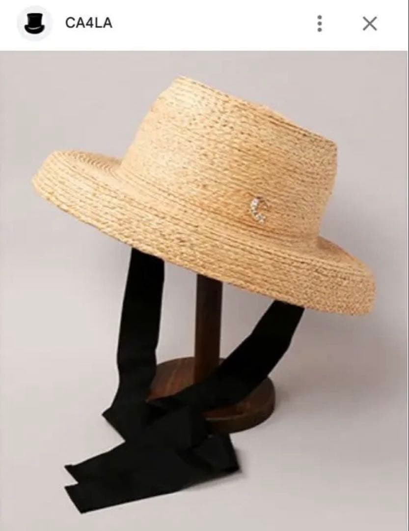 未使用　CA4LA ANNA 麦わら帽子