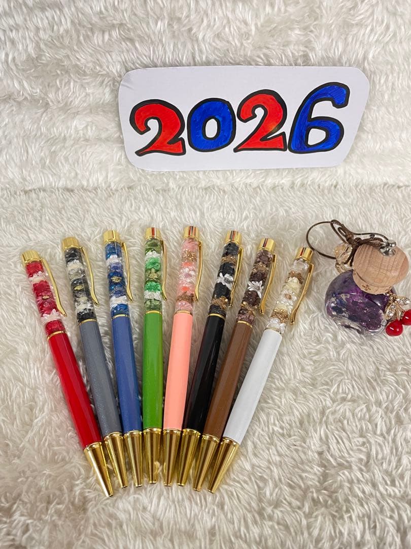 2026-ハーバリウムボールペン　セット　NO..2 NO..5 まめ