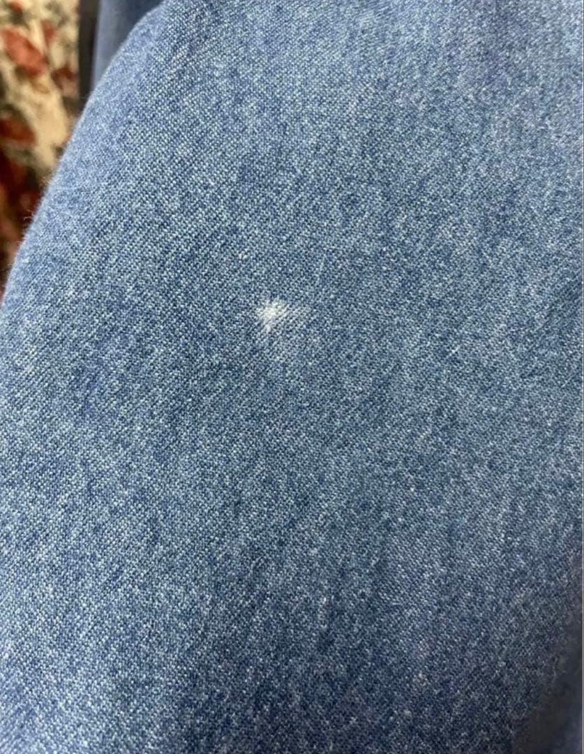 古着　ヴィンテージ　vintage デニムシャツ　刺繍　ファンシー　くま　個性派