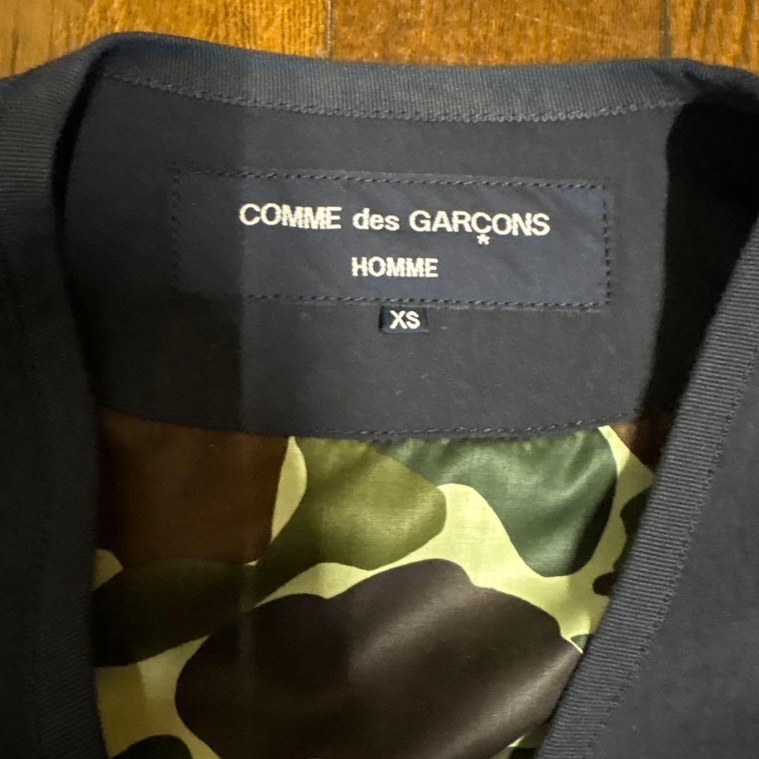 COMME des GARCONS HOMME ナイロン ノーカラージャケット
