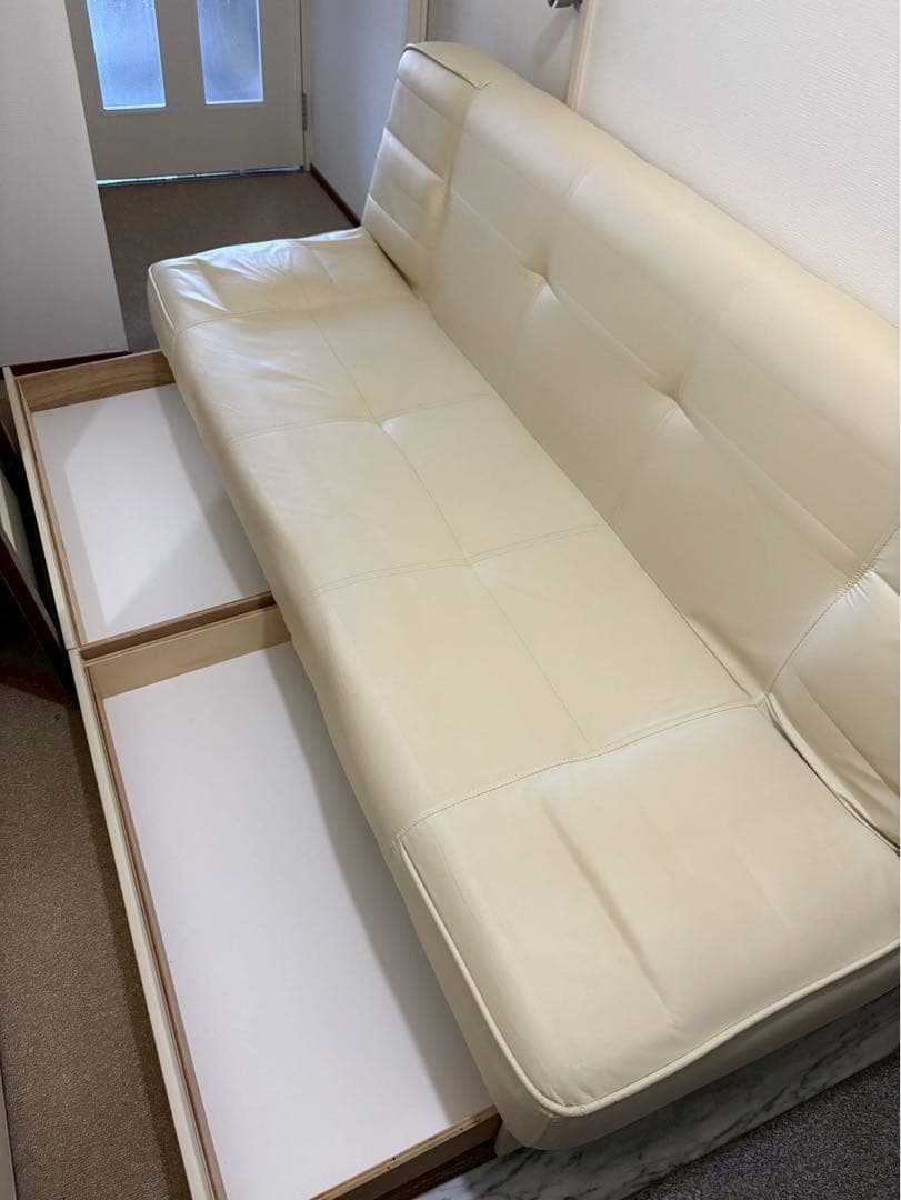 ソファベッド/3人掛/引き出し付き