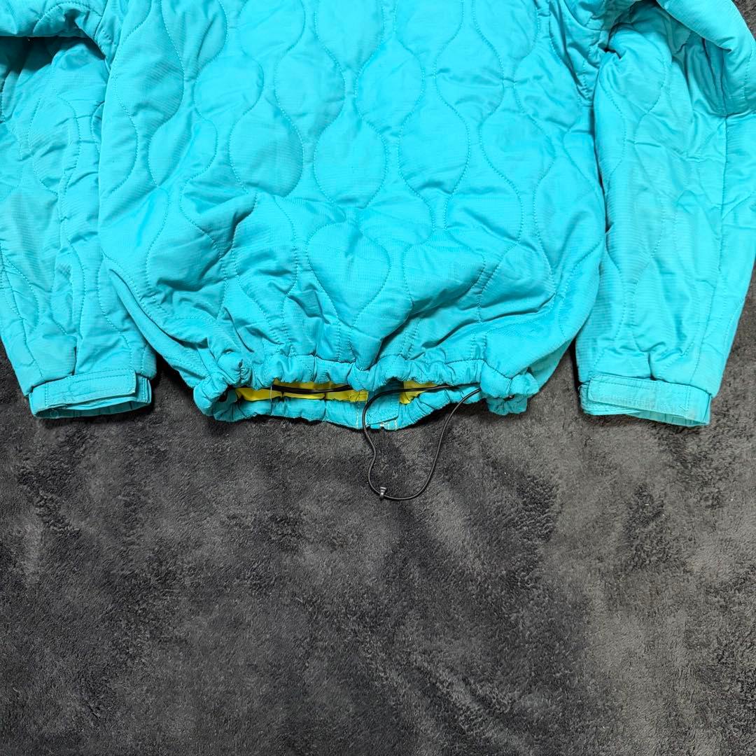Columbia hooded puffer jacket テック　ターコイズ