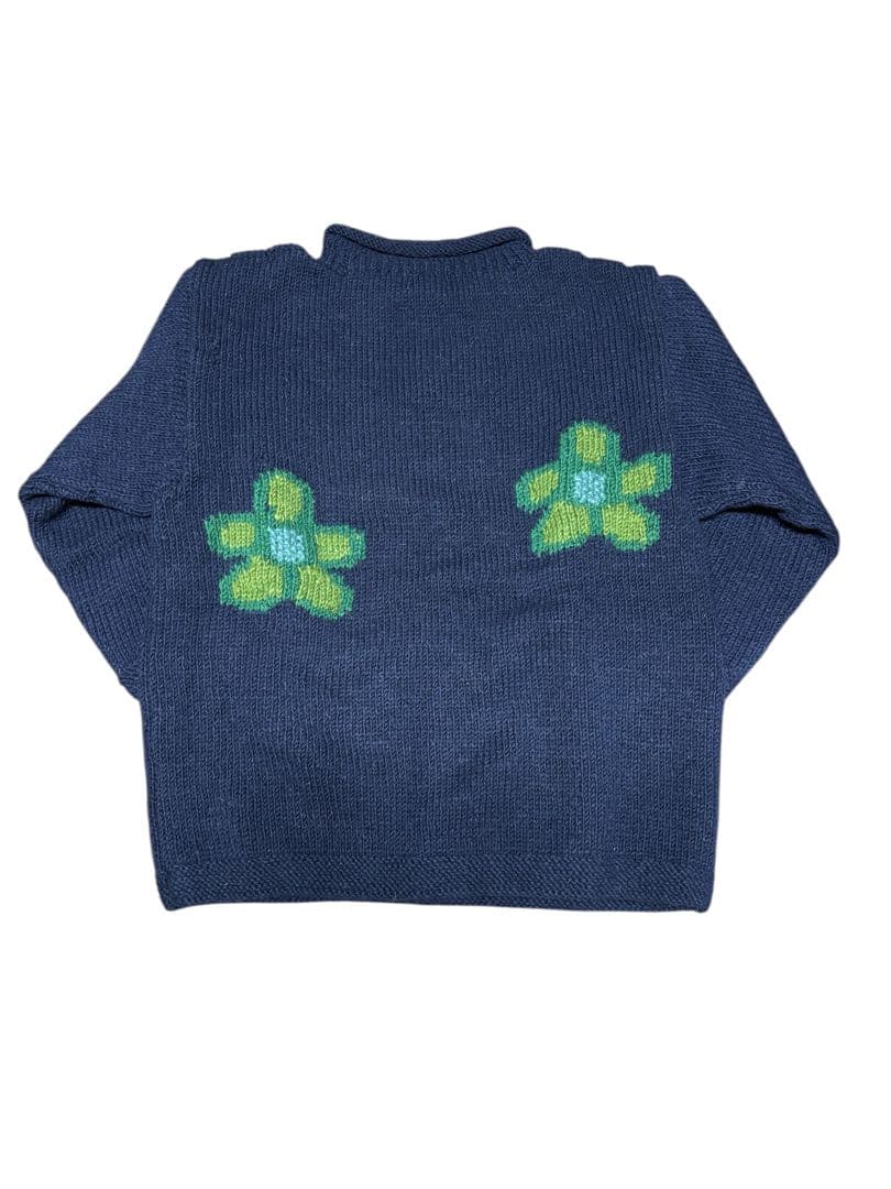 【新品】　niche. Roll Neck Knit-Sparse Flower