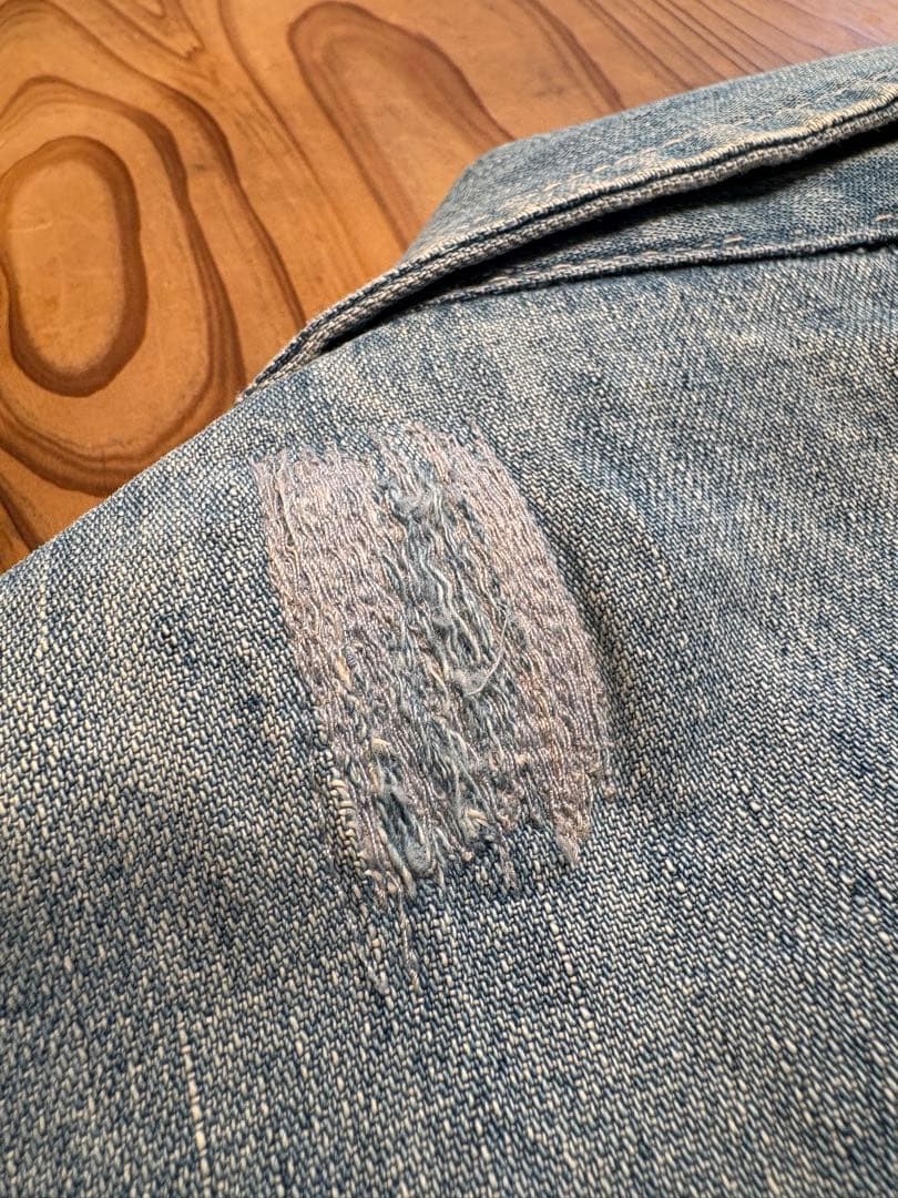 50s ビンテージ カバーオール ブランケットデニム　月桂樹ボタン