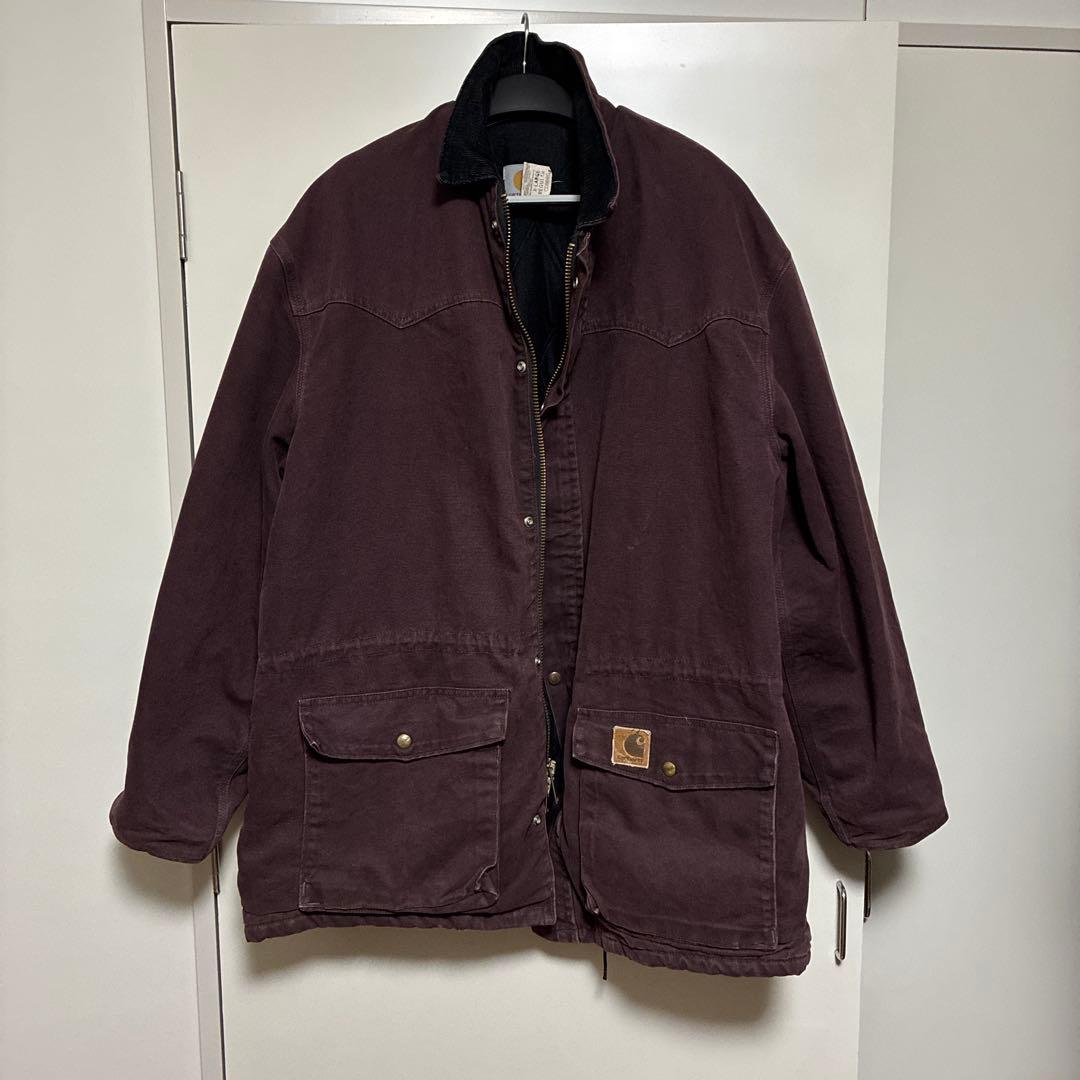 Carhartt バーガンディ カバーオール