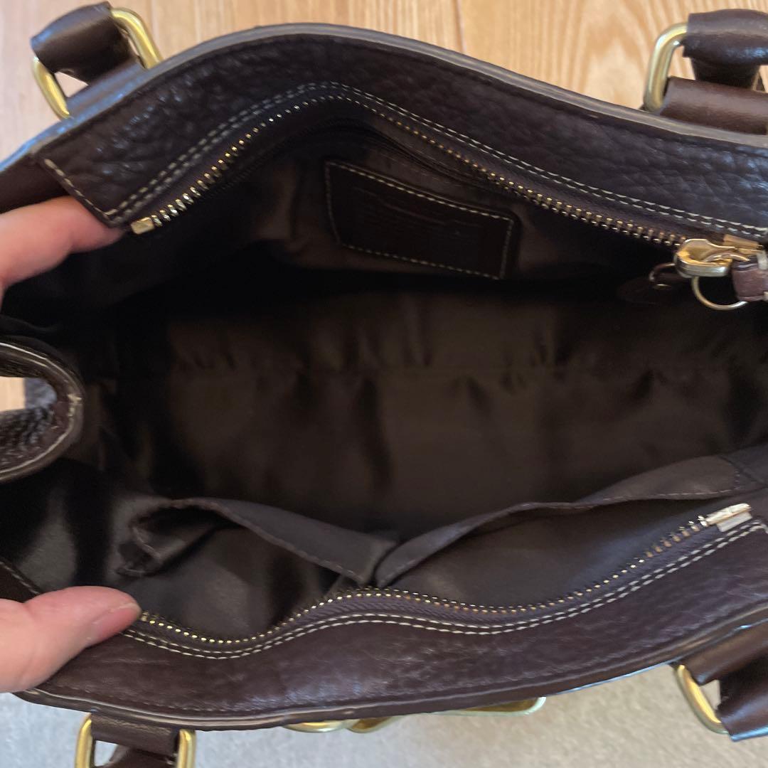 COACH ダークブラウン ハンドバッグ