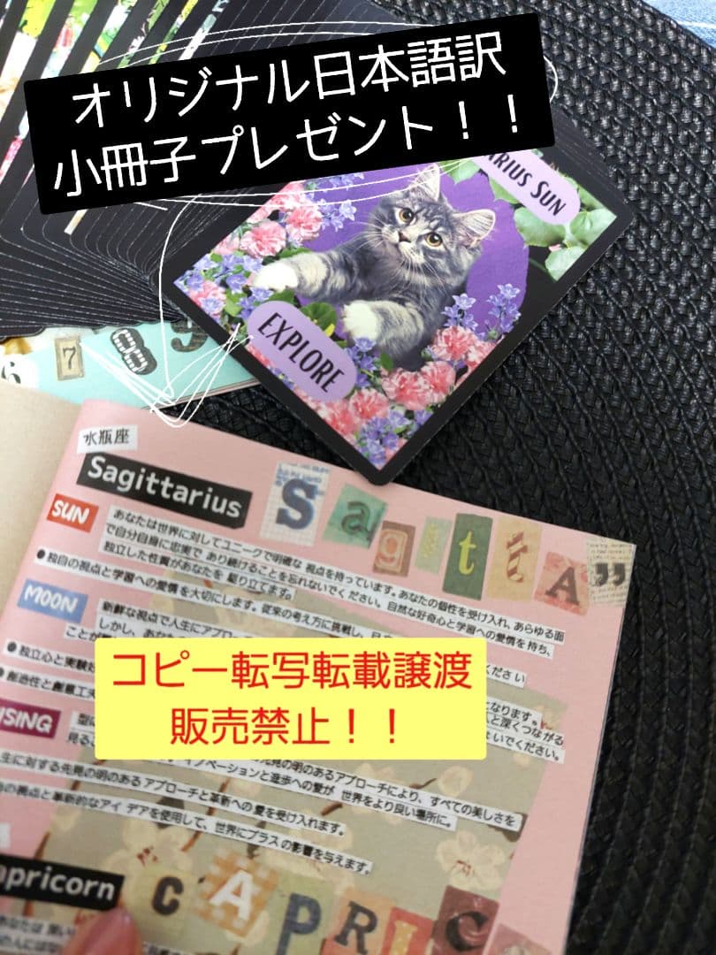 りるりる　新品 猫の庭 オリジナル日本語訳付き 全36枚