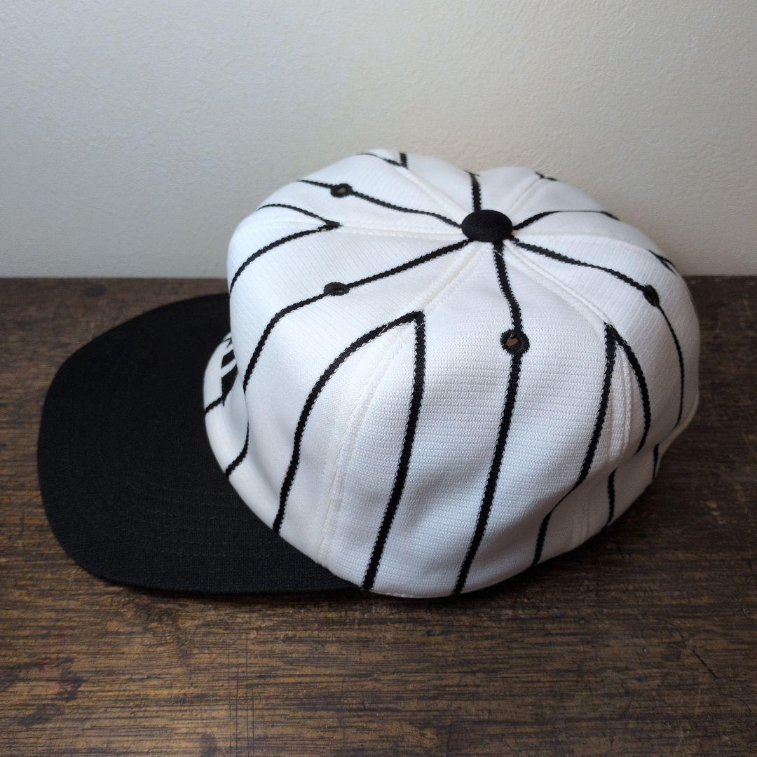 阪神タイガース 縦縞キャップ 昭和レトロ 田口帽子 日本製 Lサイズ