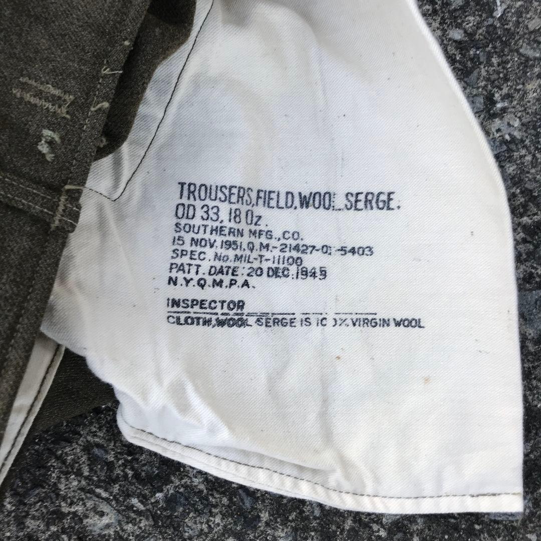 40s スラックス アメリカ軍 m 45 ウール パンツ トラウザー