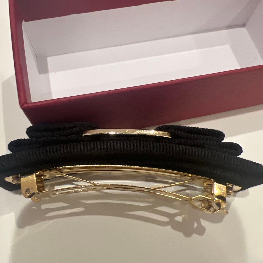 サルヴァトーレ フェラガモ バレッタ ブラック ゴールド