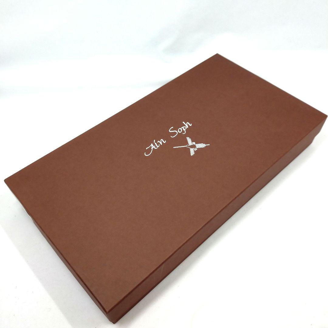 アインソフ　AinSoph 1237-LRSステアヘア一のドット柄がま口長財布