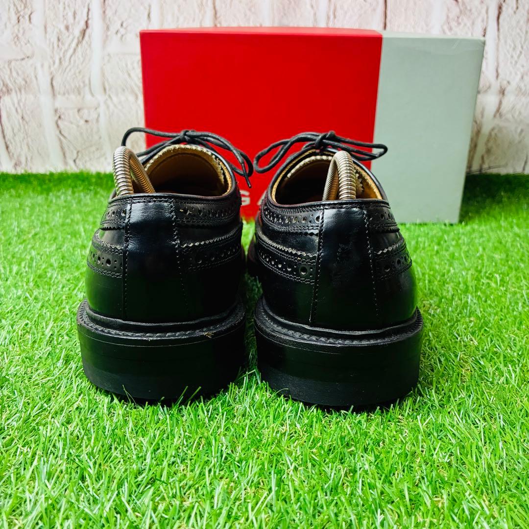 【極美品】REGAL 革靴 外羽根 ウィングチップ レザー 本革 厚底 25