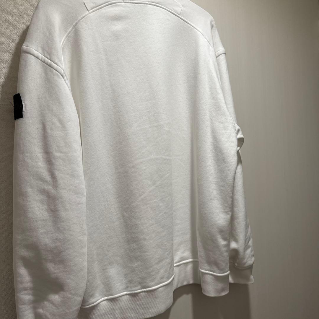 STONE  ホワイト クルーネック トレーナー