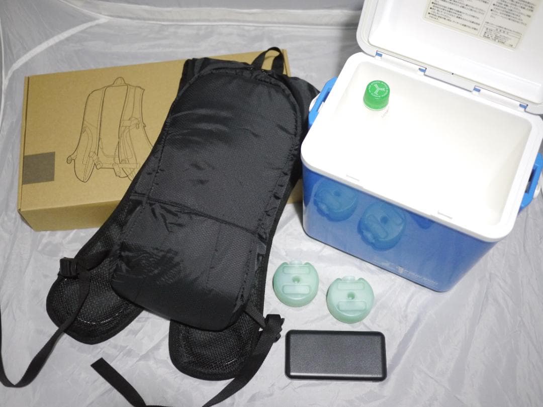 外仕事に最適水冷ベストセット！クールベスト高品質保冷剤クーラーボックスバッテリー