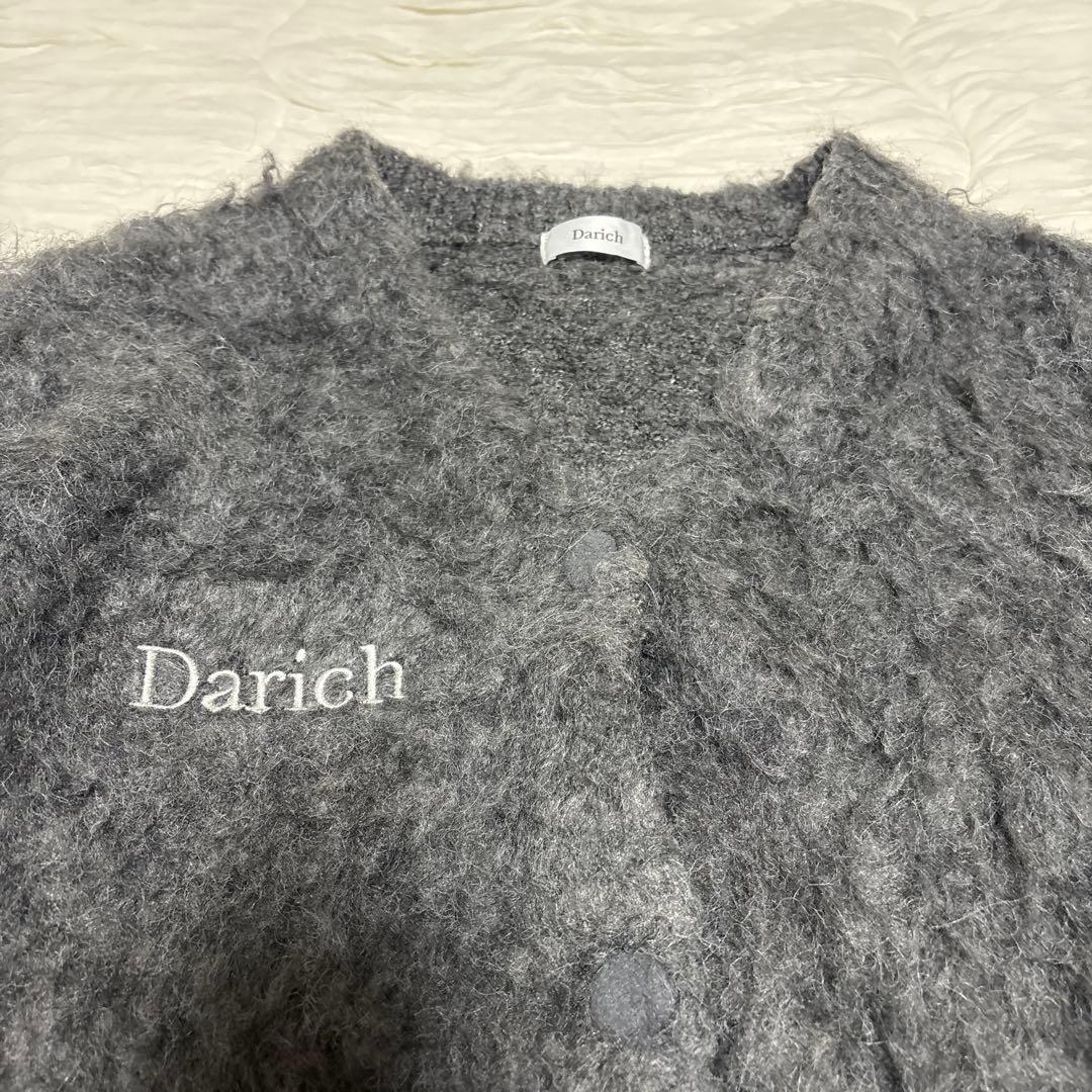 Darich グレー 長袖カーディガン　フラッフィーオーバープルオーバー