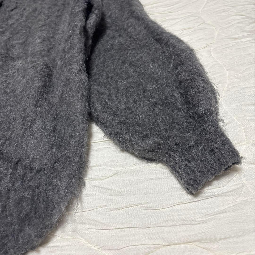 Darich グレー 長袖カーディガン　フラッフィーオーバープルオーバー